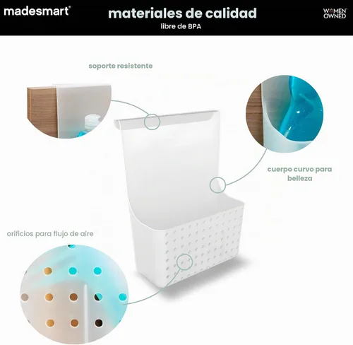 Vista 5 de madesmart Organizador de armario para puerta, escarcha