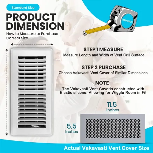 Vista 5 de Cubierta de ventilación de piso a prueba de niños, cubierta de ventilación de piso de silicona, para atrapar objetos pequeños producto seguro
