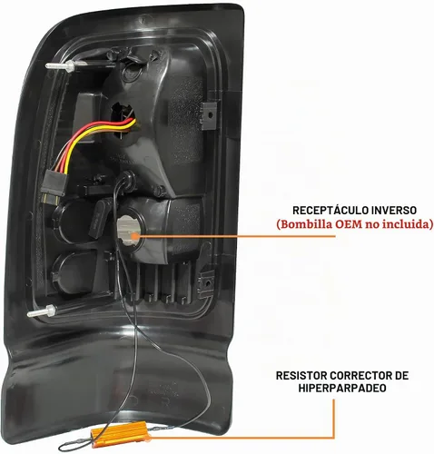 Vista 4 de Luces traseras LED para RAM 1500 1994-2001, luces traseras LED negras ahumadas para Dodge RAM 1500/2500 / 3500 1994 1995 1996 1997 1998 1999 2001