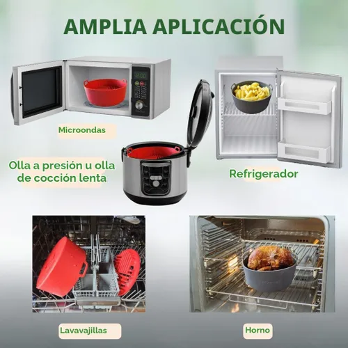 Vista 7 de Forros reutilizables para freidora de aire, resistentes para cesta de freidora de aire, accesorios para freidora de aire, forro de silicona de 3 a 5