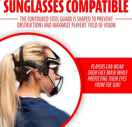Vista 5 de Franklin Sports Softball Face Mask for Fielders - Girls Youth Face Shield for Infielders - Kids Fielding Guard for Fastpitch + Slowpitch Softball