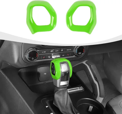 Vista 16 de RAZPOY Cubierta de la perilla de la palanca de cambios compatible con accesorios interiores Ford Bronco 2021-2025, color azul