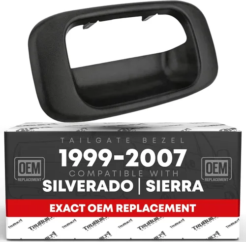 Vista 10 de T1A Panel para manija de puerta trasera con clip metálico - Compatible con Chevrolet Silverado 1500 2500 3500 1999-2006; 99-06 GMC Sierra 1500 2500