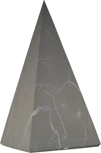 Vista 23 de Shungite World Auténtica pirámide de shungita alta pulida de 1.18 pulgadas / 1.18 pulgadas, cristal curativo natural de chakras, pirámide negra