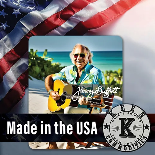 Vista 9 de RIP Jimmy Buffett - Adhesivo adhesivo para automóviles, camiones, ventanas, parachoques, portátiles, tazas, paredes, 5.5 x 4.5 pulgadas