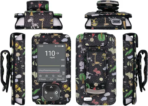 Vista 10 de Funda de piel diseñada con clip y protector de pantalla (incluye para receptor Dexcom G7/G6 (BEL-1)