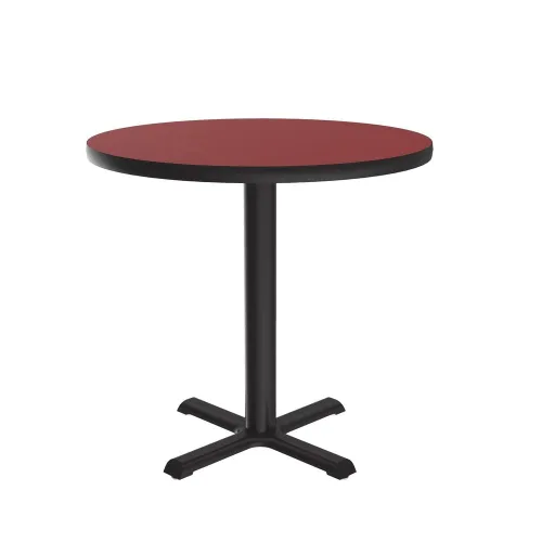 Vista 26 de Correll - Mesa cuadrada de pub de 24 pulgadas, mesa de cóctel de comedor de 29 pulgadas de alto, parte superior laminada de alta presión de granito