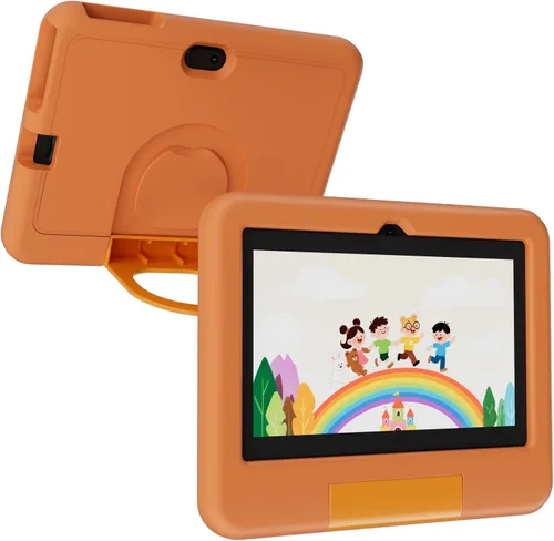 Vista 9 de Tableta Android de 7 pulgadas con funda, 4 GB de RAM 32 GB ROM 1 TB Expand, procesador de cuatro núcleos Tablet PC, pantalla IPS de 1024 x 600