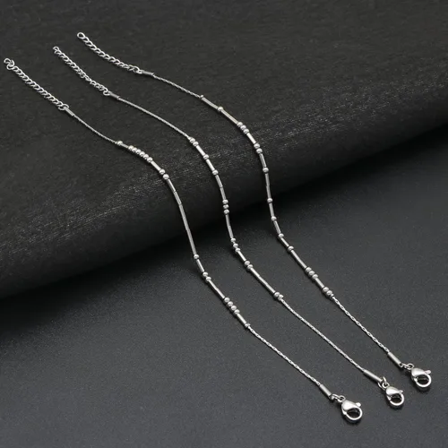 Vista 4 de JoycuFF - Brazaletes inspiradores con código morse grabado de mantras motivadores, para mujer, con cuentas de plata, para regalo