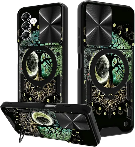 Vista 26 de Funda para Samsung Galaxy A03S de 6.5 pulgadas, funda protectora resistente con función atril giratorio de 360 grados, funda protectora resistente