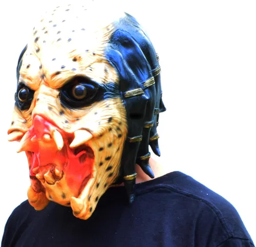 Vista 3 de Acid Tactical Predator - Máscara de látex para disfraz de Halloween para hombre