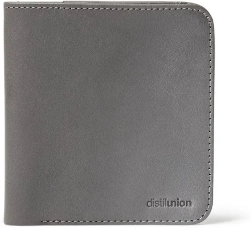 Vista 6 de Distil Union Wally Agent billetera doble fina de cuero auténtico minimalista