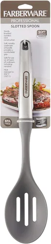 Vista 6 de Farberware Pro Series Pro Series - Utensilios de cocina de acero inoxidable de agarre suave para agitar, colar y servir, nailon resistente al calor