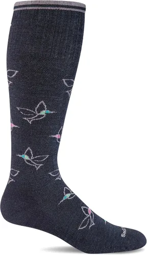 Vista 5 de Sockwell Calcetines de compresión graduados moderados Free Fly para mujer Ceniza