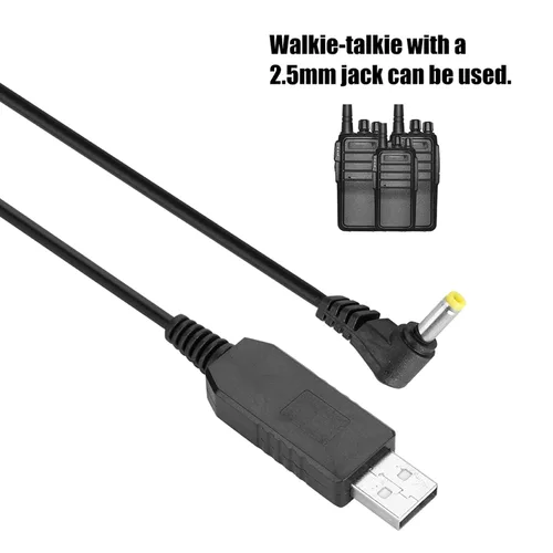 Vista 5 de Cable de carga USB para 5R Walkie Talkies de alta capacidad 3800mAh accesorios de batería
