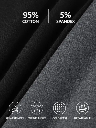 Vista 6 de Camisa Attraco de algodón, con tirantes estilo espagueti, con brasier incorporado, 2 paquetes, para mujer