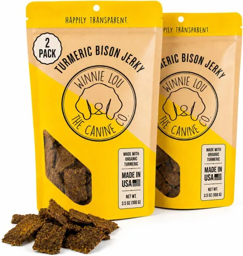 Vista 11 de Winnie Lou Bison Burger Jerky - Golosinas para perros, ingredientes limitados, grado humano, golosinas de entrenamiento para perros pequeños