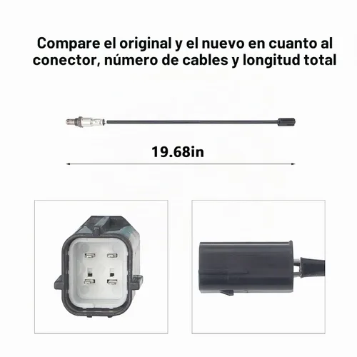 Vista 4 de 234-4380 Sensor de oxígeno O2, relación aire-combustible aguas abajo compatible con Altima Sentra Maxima Murano Rogue Quest G37 1 pieza