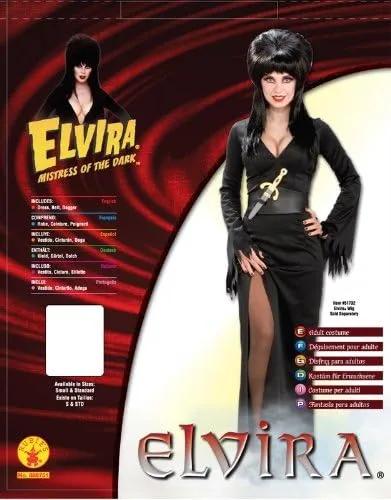 Vista 2 de Disfraz de Elvira señora de lo oscuridad, tamaño completo