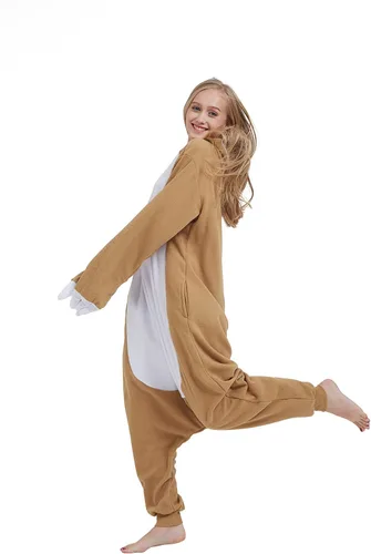 Vista 5 de Pijama unisex para adultos disfraz de animal de una pieza para Halloween cosplay Navidad