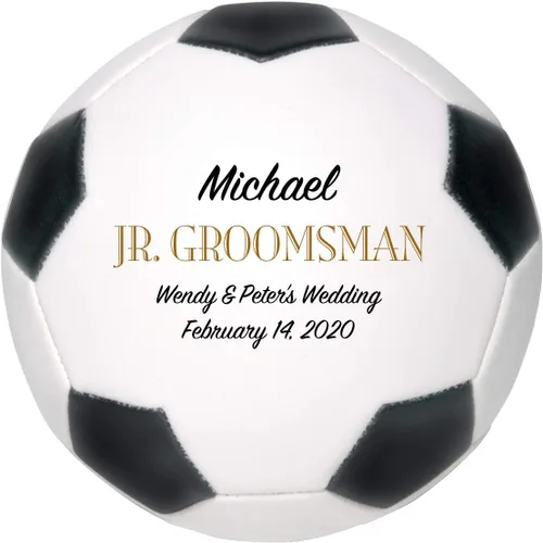 Vista 7 de Balón de fútbol personalizado, regalo de boda, padrino de boda, padrino de boda, padrino, dama de honor, regalo de recuerdo de portador de anillos