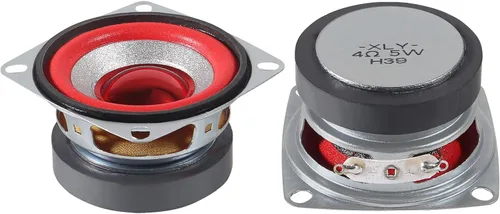 Vista 7 de Paquete de 2 altavoces de audio de rango completo de 4 ohmios 5 W, altavoz estéreo de graves compatible con Arduino