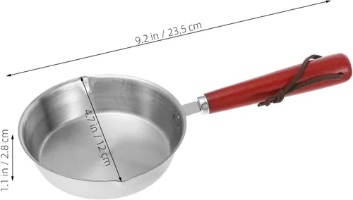 Vista 6 de SHOWERORO Sartén para casa de muñecas, mini sartén para huevos, mini muebles de casa, accesorios de cabina de fotos para bricolaje, accesorios