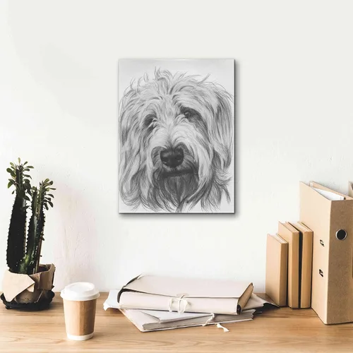 Vista 8 de Epic Graffiti 'Labradootle' de Barbara Keith, arte de pared en lienzo, 12 x 16 pulgadas