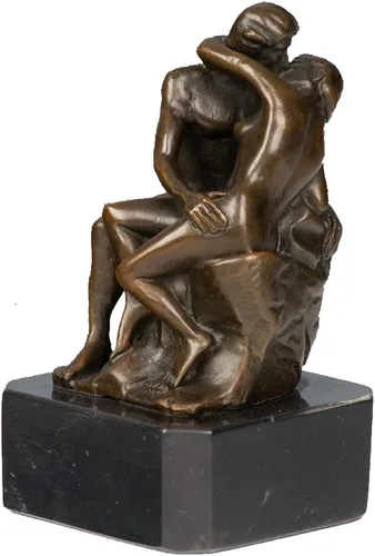 Vista 7 de El beso estatuas de bronce esculturas decoración para el hogar Rodin Metal Figurines TPE-186