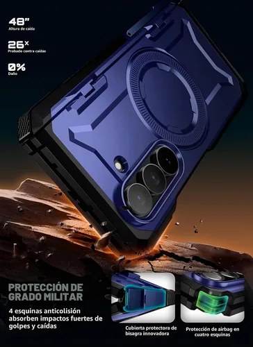 Vista 3 de SUPCASE Funda para Samsung Galaxy Z Fold 7 con Soporte (UB Grip), [Compatible con MagSafe] [Protector de Pantalla de Vidrio Templado Integrado]