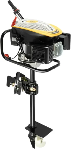 Vista 12 de Motor fuera de borda de 4 tiempos, motor de barco de pesca resistente de 6.5 HP, motor fuera de borda inflable, motor de barco de gasolina de 123 CC
