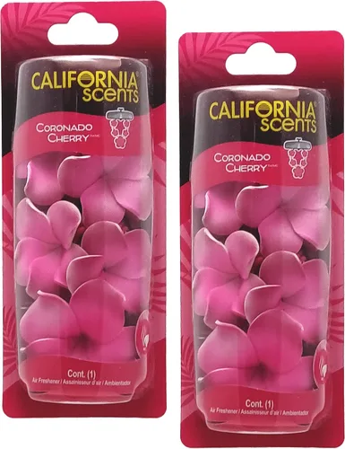Vista 2 de California Scents Ambientadores colgantes, collar de vial colgante, ambientador colgante para automóvil y eliminador de olores para olores fuertes