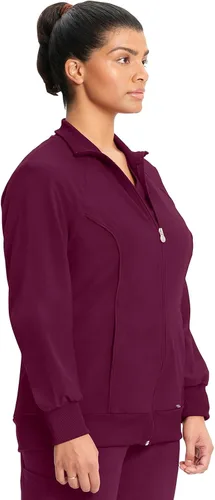 Vista 97 de Infinity by Cherokee 2391A - Chaquetas médicas con cremallera frontal para mujer, tela elástica en 4 direcciones