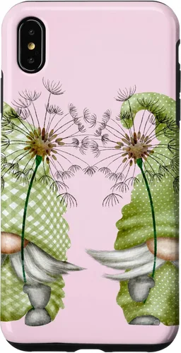 Vista 11 de Gnomos de primavera de diente de león para iPhone 16 para mujeres y divertido estuche de jardinero