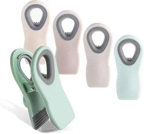 Vista 47 de COOK WITH COLOR Clips para bolsas de chips con imán para almacenamiento de alimentos con agarre hermético para bolsas de pan, bolsas de aperitivos