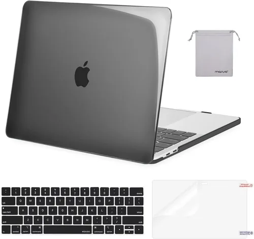 Vista 47 de MOSISO - Carcasa rígida de plástico, cubierta de teclado, protector de pantalla y bolsa de almacenamiento para MacBook Pro 13 pulgadas/33 cm