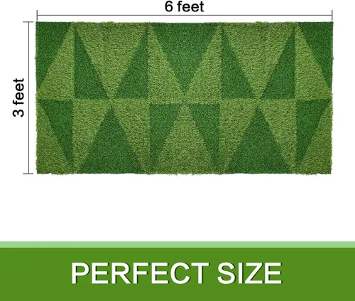 Vista 6 de Césped artificial para suelos y paredes, decoración de pared de plantas artificiales resistente a los rayos UV, diseño 3D para interiores y Pirámide