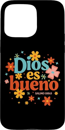 Vista 31 de Funda religiosa de la Biblia para iPhone 16 Dios Es Bueno Spanish Christian Jesus God