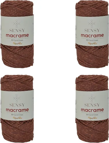 Vista 35 de Cuerda de poliéster Sensy Premium de 3 mm, 120 metros, 100% cordón de polipropileno, cuerda de macramé de 3 mm, cordón para bolsos de ganchillo