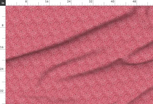 Vista 2 de The Yard - Tela con diseño de flores de cachemira, color rojo y rojo Fat Quarter Paisley Royal Retro Funky Red Use for Sewing Fashion Apparel