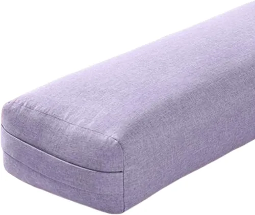Vista 4 de Generic Cojín de apoyo prémium para yoga para mayor comodidad, almohada de meditación rectangular larga con asa de transporte
