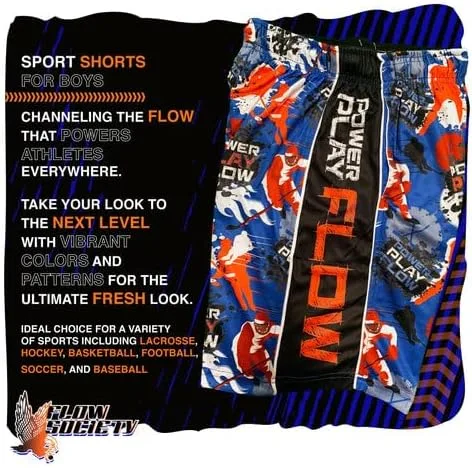 Vista 6 de Flow Society Home Run - Pantalones cortos deportivos para niños, pantalones cortos deportivos para gimnasio
