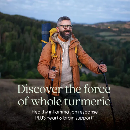 Vista 2 de New Chapter Suplemento de cúrcuma, un diario, apoyo para el corazón, el cerebro y la inflamación saludable, la curcumina de cúrcuma supercrítica