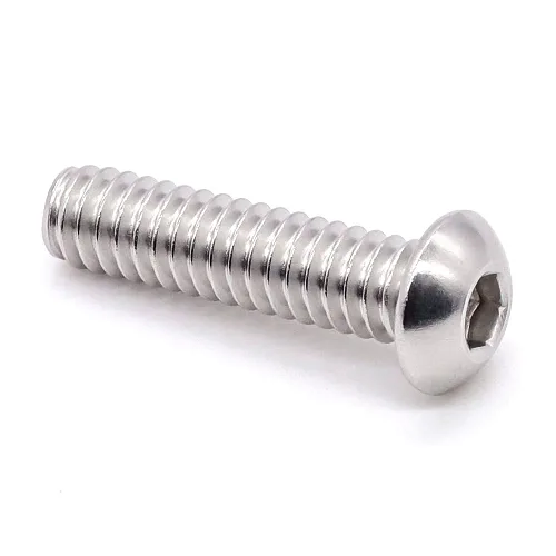 Vista 7 de Glvaner Tornillos de cabeza de botón de 1/4-20 x 1 pulgada (30 piezas) de acero inoxidable 304 cobertura completa de rosca 18-8