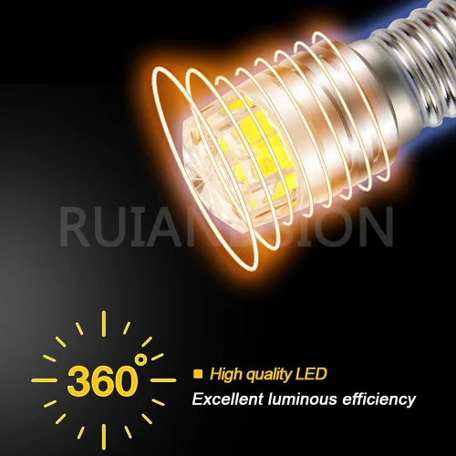 Vista 3 de Ruiandsion 2 unids 2W COB 3V E10 Base LED Actualización Bombilla Reemplazo para Linternas Antorcha LED Luz, Blanco