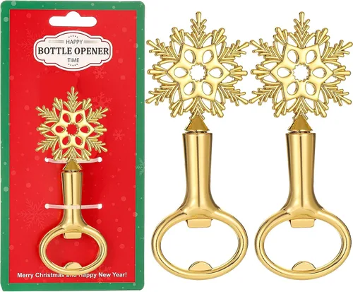 Vista 10 de Abrebotellas de cerveza de Navidad, abrebotellas de Navidad para mesa Decer, operador de botellas de cocina para suministros de Navidad, abridor