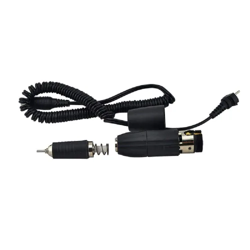 Vista 2 de Motor de maratón negro con mango de vástago de cable de 3 pines 35000 RPM