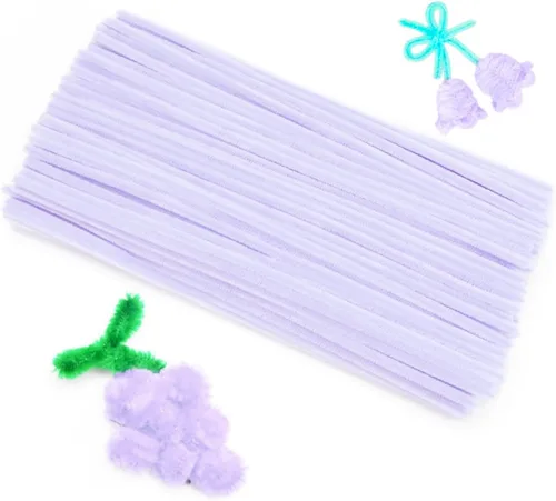 Vista 19 de Eppingwin Limpiapipas multicolor, tallos de felpilla de 12 pulgadas para manualidades, limpiapipas, suministros de manualidades para proyectos