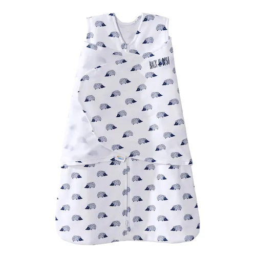 Vista 42 de HALO Saco de dormir envolvente 100% algodón, manta vestible ajustable de 3 vías, TOG 1.5, azul bebé, recién nacido, 0-3 meses