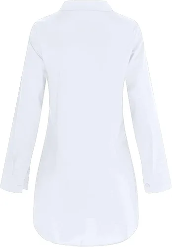 Vista 3 de qfmqkpi Women Sexy V Neck Shirts Side Slit Print Long Sleeve Button Down Blouse Tops